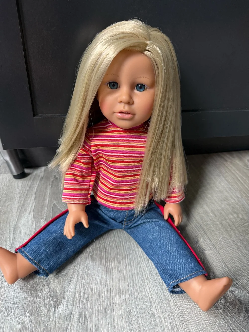 Vintage Y2K Lotus Onda Doll 1996 Blonde Blue-Eyed 18” fits American Girl clothes